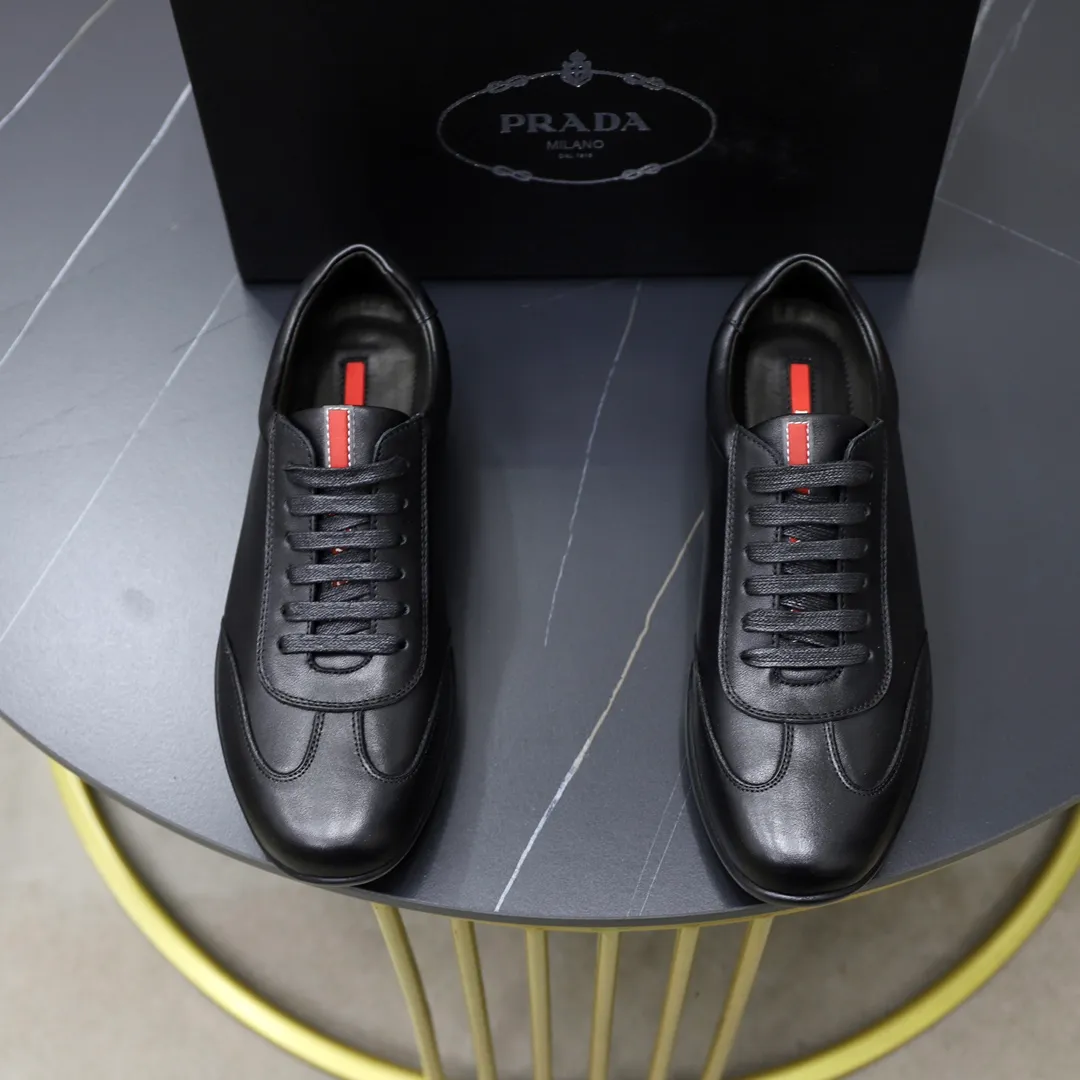 Men's shoes💰600💰Top original order Brand: PRADA (Prada) Standard code: Men's code 38/44 (45 can be customized) Grade: Same as the official website Material: Original cowhide surface, cowhide lining, original wear-resistant soft outsole Style category: casual sports shoes, young fashion, European and American trends, British style Color: actual picture color